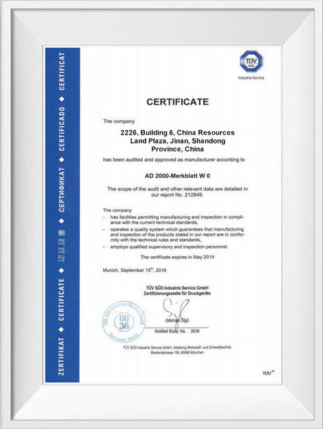 Китай Shandong Hongxin International Trade Co., LTD. Сертификаты